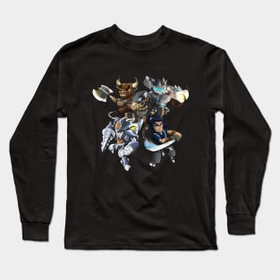 Team of Brawlhalla in action Long Sleeve T-Shirt